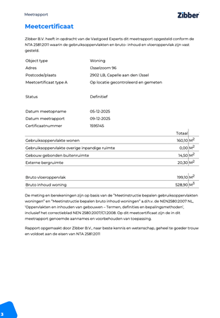 Floorplan - IJsselzoom 96, 2902 LB Capelle aan den IJssel